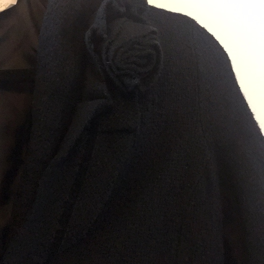 Wool Rosette Pea Coat! View 5